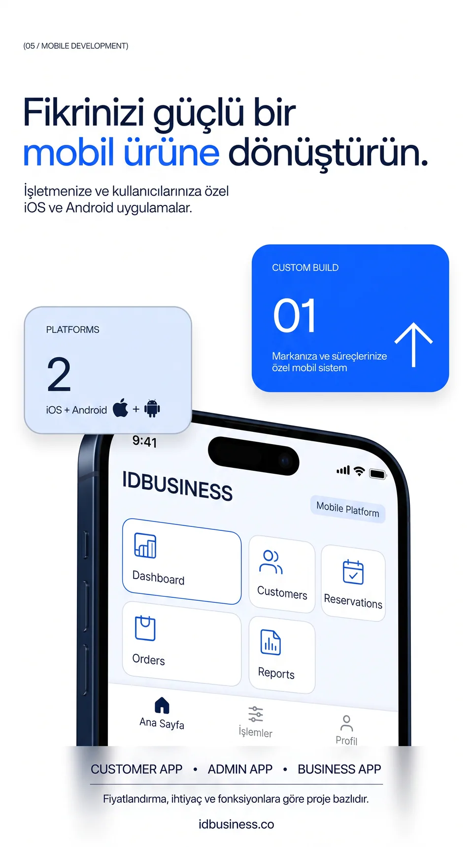 Mobil Uygulama Geliştirme paket önizlemesi